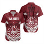 Tahiti Short Sleeve Shirt Coat Of Arms Coconut