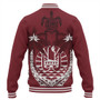 Tahiti Baseball Jacket Coat Of Arms Coconut