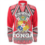 Tonga Long Sleeve Shirt Kingdom Ngatu Sport Style