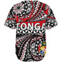 Tonga Baseball Shirt Polynesian Tattoo Tongan Tapa