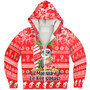 American Samoa Sherpa Hoodie Manuia Le Kerisimasi Tropical Xmas Patterns