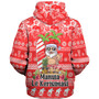 American Samoa Sherpa Hoodie Manuia Le Kerisimasi Tropical Xmas Patterns