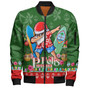 Guam Bomber Jacket Felis Pusgua Tropical Xmas Patterns