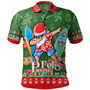 Guam Polo Shirt Felis Pusgua Tropical Xmas Patterns