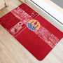 Tahiti Door Mat French Polynesia Pattern Vintage Style