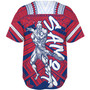 Samoa Baseball Shirt Samoa Warrior Tribal Pattern