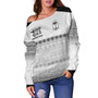 Fiji Off Shoulder Sweatshirt Fijian Rugby Style