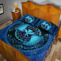 Hawaii Quilt Bed Set Manta Ray Couple Polynesian Ocean Style