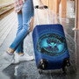 Hawaii Luggage Cover Manta Ray Couple Polynesian Ocean Style