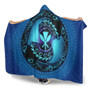 Hawaii Hooded Blanket Manta Ray Couple Polynesian Ocean Style