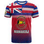 Hawaii Nanakuli High and Intermediate School T-Shirt Flag Color With Traditional Patterns