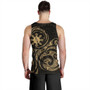 Philippines Filipinos Tank Top Polynesian Tribal Pattern Simple Style Gold