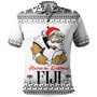 Fiji Polo Shirt Marau na Kerisimasi Rugby Santa Style