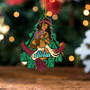 Hawaii Acrylic And Wooden Ornament Hula Girls Tropical Style