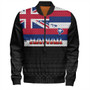 Hawaii Bomber Jacket Flag And Map Kakau Pattern