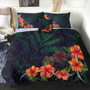 Hawaii Comforter Hibiscus Palm Background