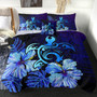 Hawaii Comforter Hibiscus Tropical Deep Ocean Turtle Sea