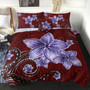 Hawaii Comforter Plumeria Violet Polynesia Red
