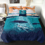 Hawaii Comforter Whale And Turtle In Sunset Polynesian
