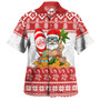 Hawaii Hawaiian Shirt Santa Surfing Merry Christmas Kanaka Maoli