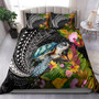 Hawaii Bedding Set Turtle Ocean Spiral Polynesian Patterns