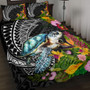 Hawaii Quilt Bed Set Turtle Ocean Spiral Polynesian Patterns