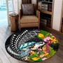 Hawaii Round Rug Turtle Ocean Spiral Polynesian Patterns