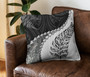 New Zealand Pillow Cover Silver Fern Maori Pattern