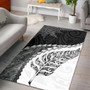 New Zealand Area Rug Silver Fern Maori Pattern