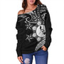 Philippines Filipinos Off Shoulder Sweatshirt Traditional Tribal Tattoo Style