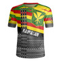 Hawaii Rugby Jersey Kanaka Maoli Flag Polynesian Tribal Patterns Grunge Style