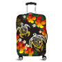 Hawaii Luggage Cover Polynesian Tribal Floral Turtle