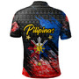 Philippines Filipinos Polo Shirt Pilipinas Sun Grunge Style