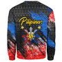 Philippines Filipinos Sweatshirt Pilipinas Sun Grunge Style