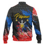 Philippines Filipinos Baseball Jacket Pilipinas Sun Grunge Style