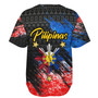 Philippines Filipinos Baseball Shirt Pilipinas Sun Grunge Style