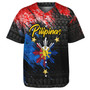 Philippines Filipinos Baseball Shirt Pilipinas Sun Grunge Style