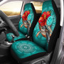 Hawaii Car Seat Covers Hawaiian Map Turtle Hibiscus Flowers Polynesian Patterns Style