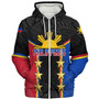 Philippines Filipinos Sherpa Hoodie Philippines Sun Tribal Pattern Style