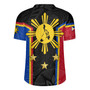 Philippines Filipinos Rugby Jersey Philippines Sun Tribal Pattern Style