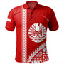 Tahiti Polo Shirt Tribal Fabric And Coat Of Arms