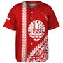 Tahiti Baseball Shirt Tribal Fabric And Coat Of Arms