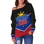 Philippines Filipinos Off Shoulder Sweatshirt Pinoy Ako Style