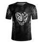 New Zealand Rugby Jersey Rugby Heart Maori Style Silver Fern