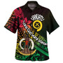 Vanuatu Hawaiian Shirt  Long God Yumi Stanap Flag Color Tribal Patterns Style