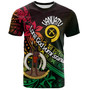 Vanuatu T-Shirt Long God Yumi Stanap Flag Color Tribal Patterns Style