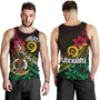 Vanuatu Tank Top Long God Yumi Stanap Flag Color Tribal Patterns Style