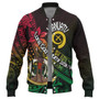 Vanuatu Baseball Jacket Long God Yumi Stanap Flag Color Tribal Patterns Style