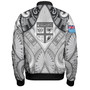 Fiji Bomber Jacket Fiji My Island Home Tribal Patterns