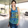 Fiji Women Tank Fijian Tapa Patterns Palm Tree Design